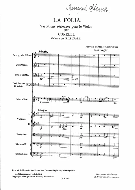 First page of La Follia