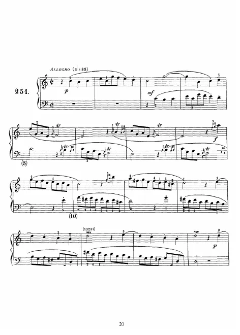 First page of Keyboard Sonata in C major