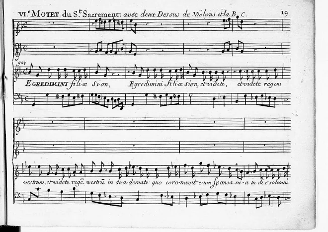 First page of Egredimini filiæ Sion