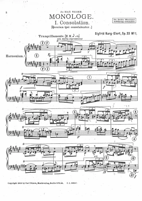 First page of Monologe