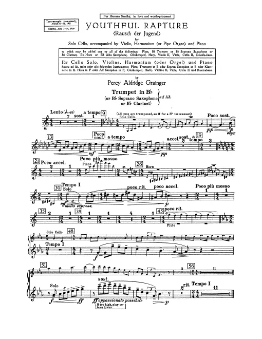 Trumpet (or Soprano Saxophone or Clarinet) (B)