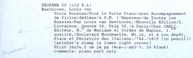 First page of Violin Sonata No.7 in C minor