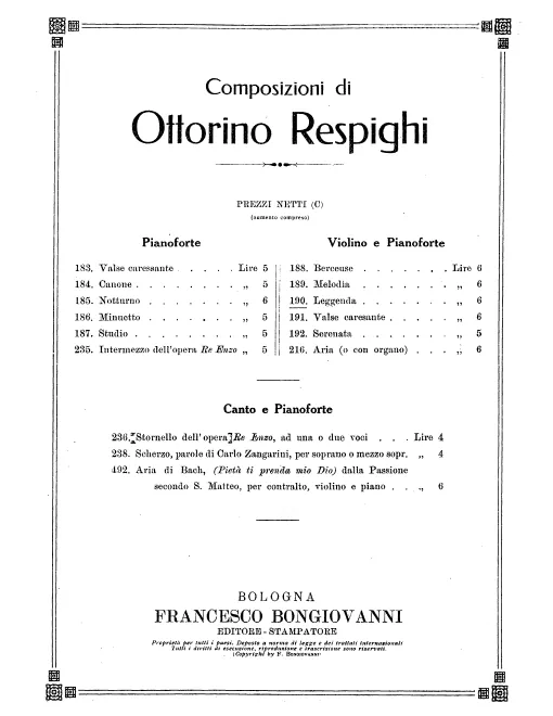 First page of 6 Pieces for Violin and Piano