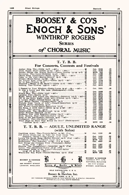 First page of Silent Strings