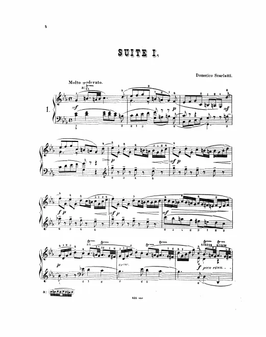 First page of Keyboard Sonata in C minor