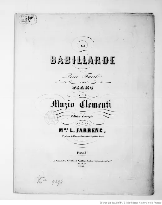 First page of La babillarde