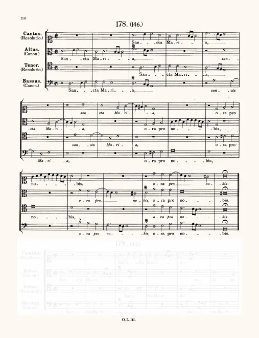 First page of Sancta Maria ora pro nobis