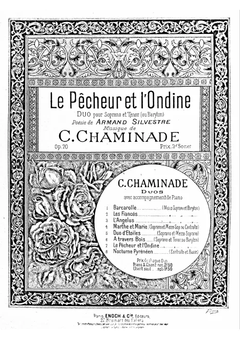 First page of Le Pêcheur et l'Ondine