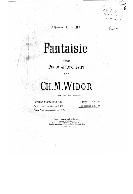 First page of Fantaisie