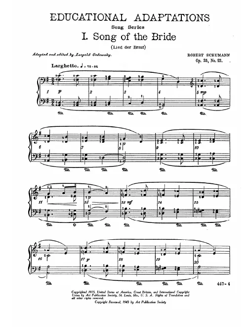 First page of Liederkreis