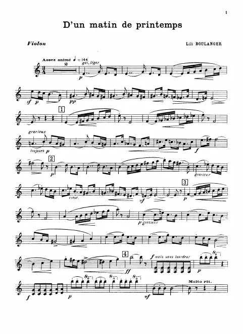 First page of D’un matin de printemps