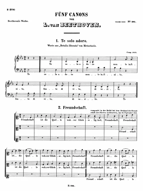 First page of 5 Canons