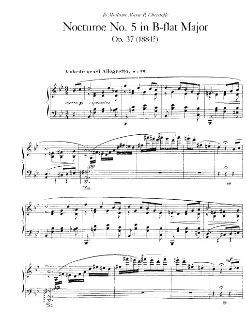 First page of Nocturne No.5