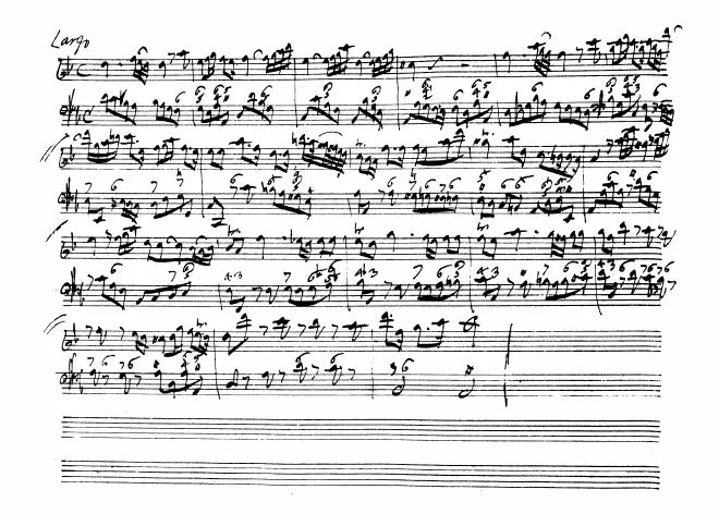 First page of Recorder Sonata in D minor