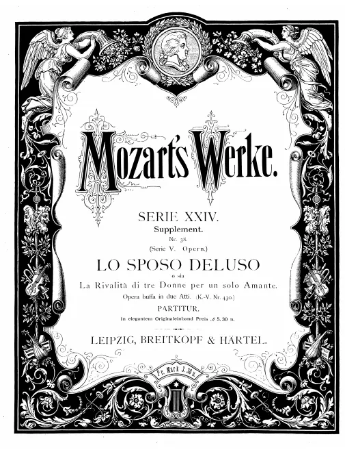 First page of Lo sposo deluso