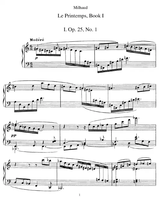 First page of Printemps