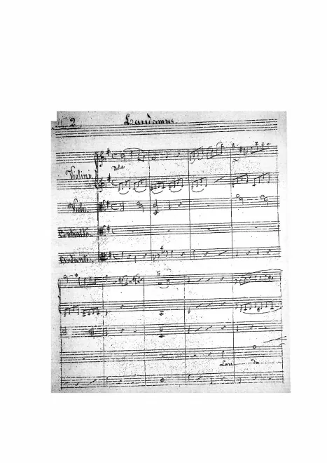 First page of Messa di Gloria