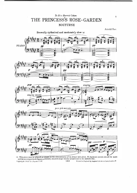 First page of The Princess's Rose Garden