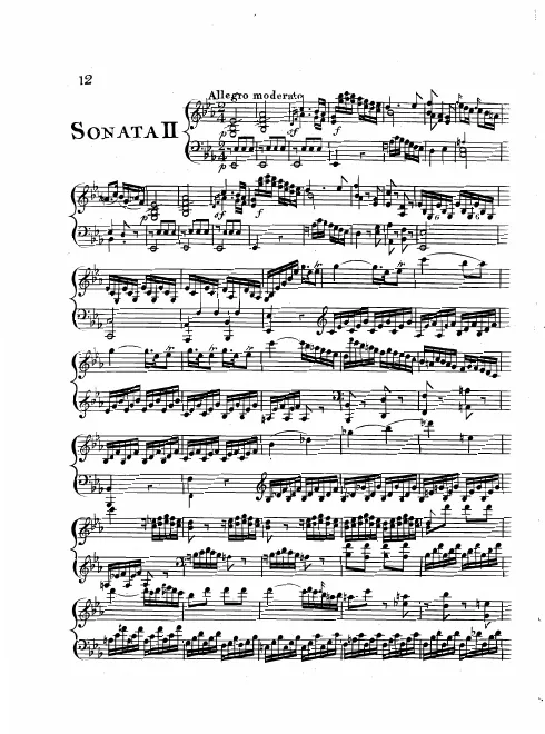 First page of Piano Trio in E-flat major