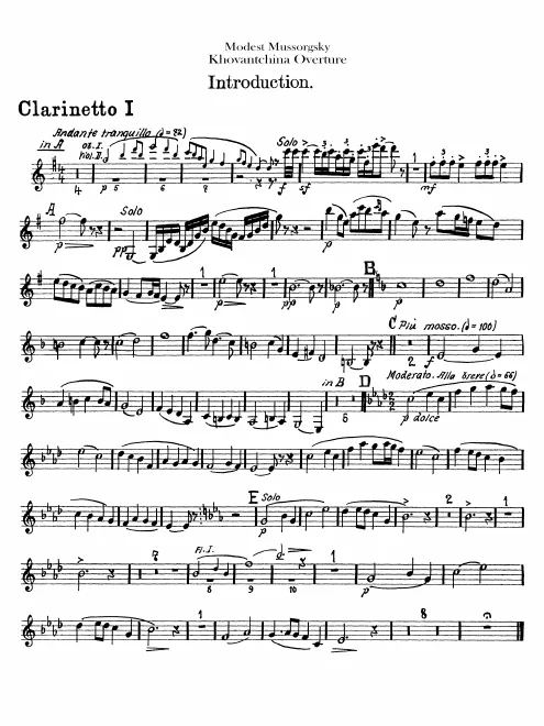 Clarinet 1 (A)