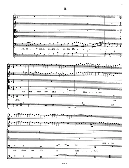 First page of Ich hebe meine Augen auf