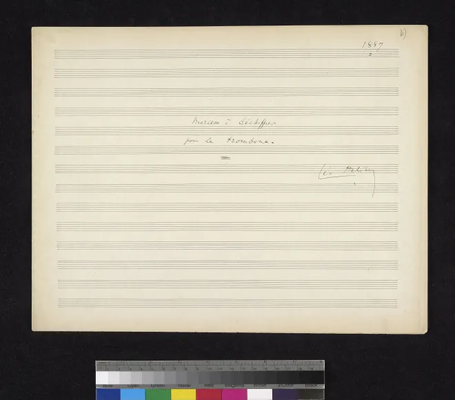 First page of Morceau à déchiffrer pour le trombone