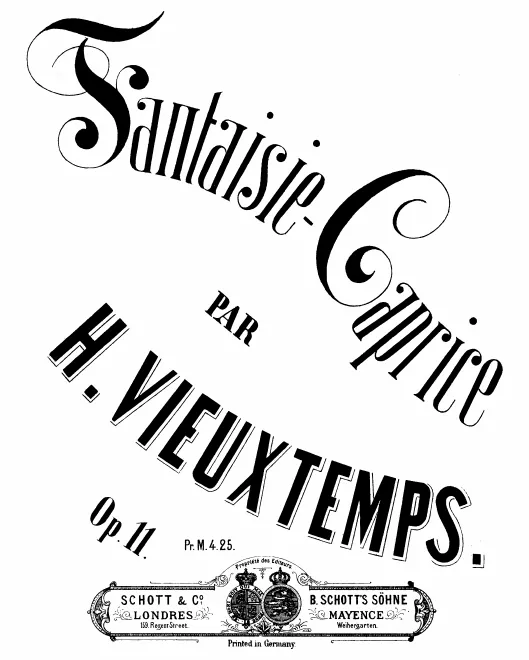 First page of Fantaisie-Caprice