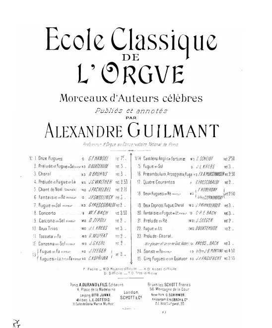 First page of Fugue in C major