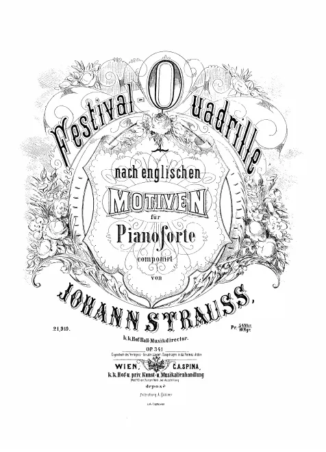 First page of Festival-Quadrille
