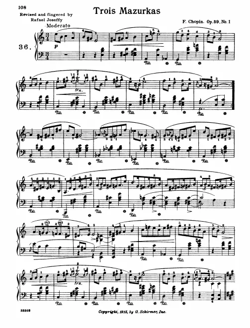 First page of Mazurkas