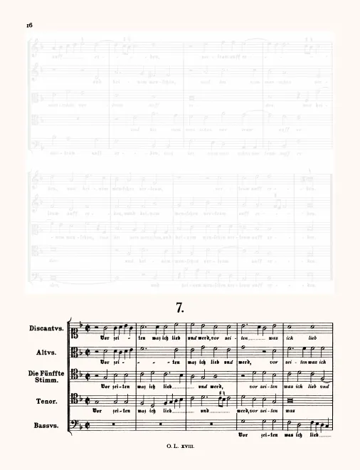 First page of Vor zeiten was ich lieb und werd