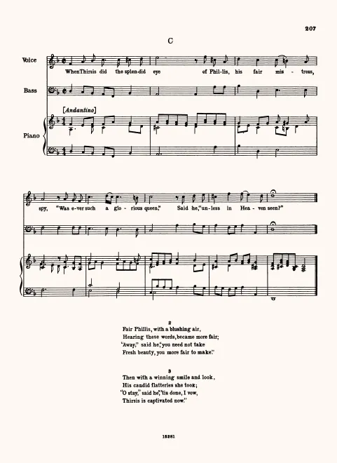 First page of When Thyrsis Did the Splendid Eye