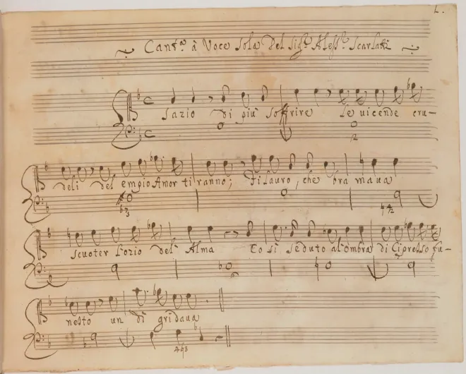 First page of Sazio di più soffrire