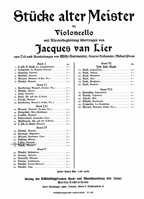 First page of Rondeau in D minor