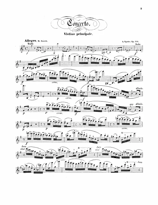 First page of Violin Concerto No.15