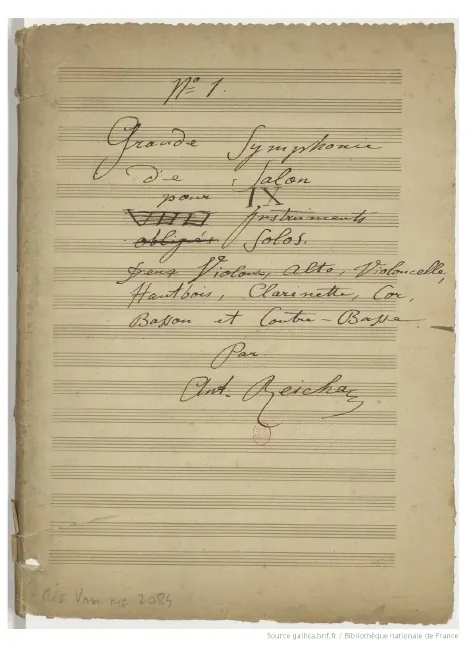 First page of Grande symphonie de salon No.1