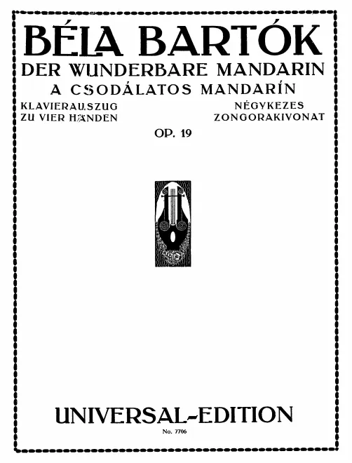 First page of The A csodálatos mandarin