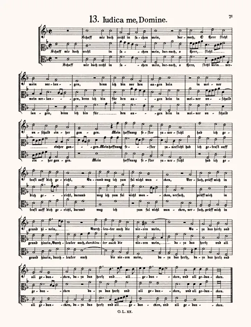 First page of Schaff mir doch recht in sachen mein