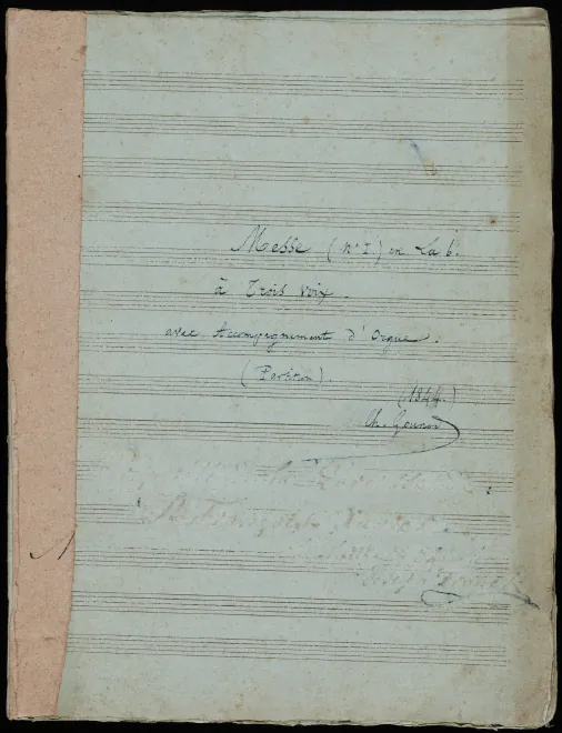 First page of Mass No.1 in A-flat major