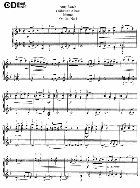 First page of Children's Album