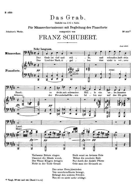 First page of Das Grab