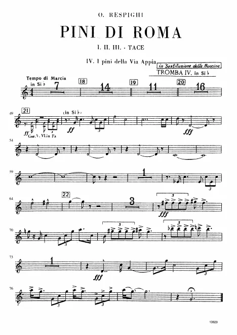 Trumpet 4 (B) (alternate for Buccine)