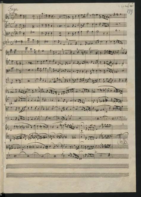 First page of String Symphony No.12 in G minor