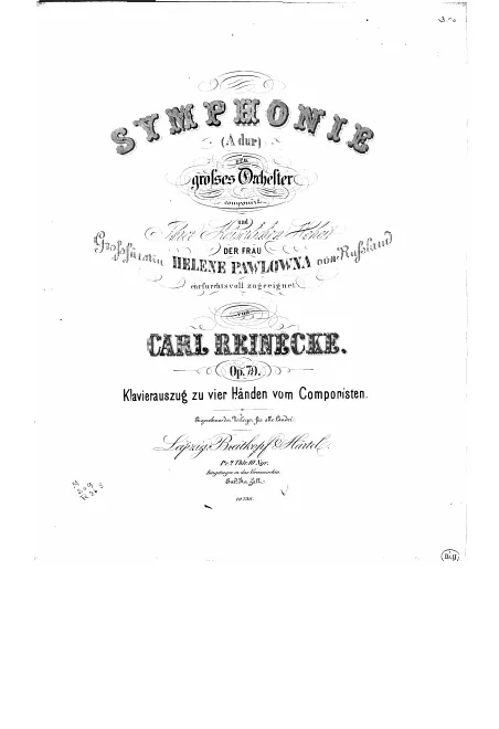 First page of Symphony No.1 in A major