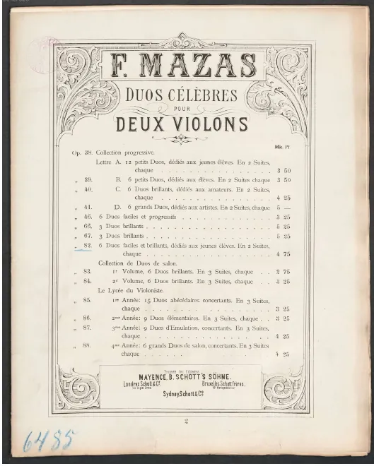First page of 6 Duos faciles et brillants