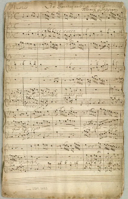 First page of Schmecket und sehet unsres Gottes Freundlichkeit, TWV 1:1252