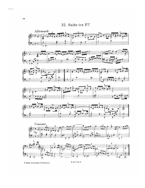 First page of Suite in F major