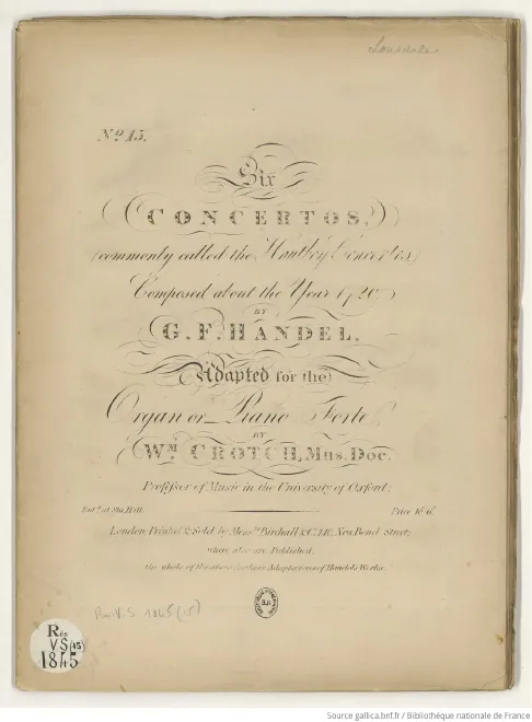 First page of Concerti grossi