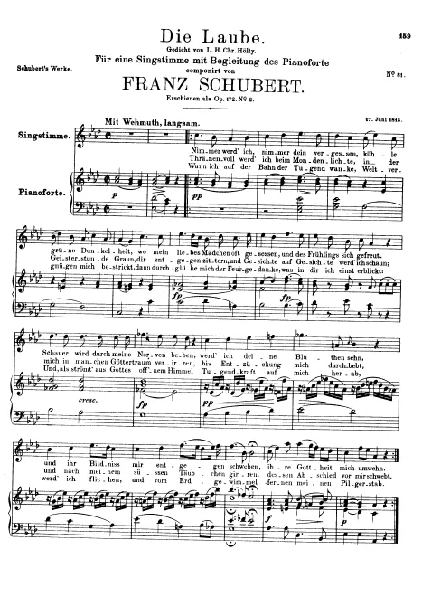 First page of Die Laube