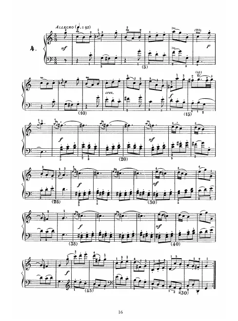 First page of Keyboard Sonata in C major